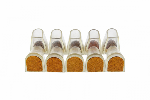 BD Dance suede-tip heel protectors, five pairs shown front on